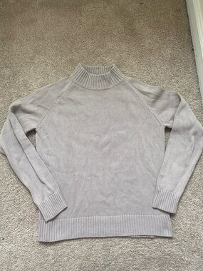 Cream mock neck sweater